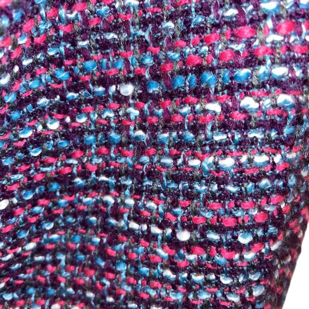 J. crew pink purple wool tweed  No 2 Pencil skirt 6